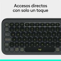 Wireless Keyboard Logitech Grey Spanish Qwerty QWERTY