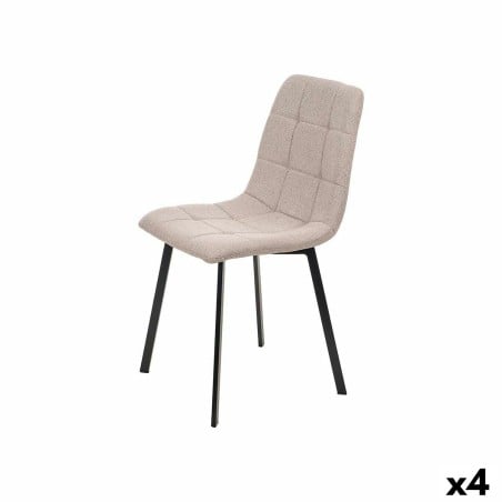 Stuhl Braun Stoff 45 x 89 x 53 cm Elegant (4 Stück)