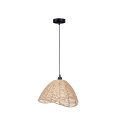 Suspension Naturel Rotin 60 W conique 220 -240 V 34 x 20 x 30 cm (2 Unités)