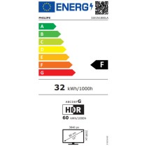 Écran Philips 32E1N1800LA/00 4K Ultra HD 31,5" 60 Hz 50-60 Hz