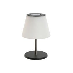 Lampe de bureau Home ESPRIT Blanc Noir PVC Acier inoxydable Aluminium 18 x 18 x 26,5 cm