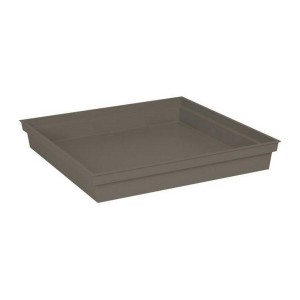 Blumentopfplatte EDA Tuscany karriert Taupe 40 cm 40 x 40 x 5,9 cm