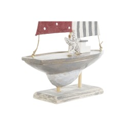 Figurine Décorative Home ESPRIT Bleu Rouge Multicouleur Voilier 13,5 x 5 x 25 cm (2 Unités)