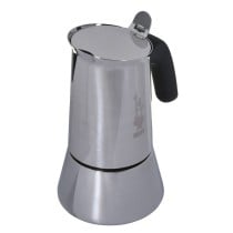 Italienische Kaffeemaschine Bialetti Silberfarben Edelstahl 240 ml 6 Tassen