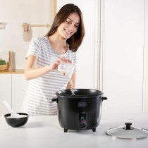 Rice Cooker Black & Decker BXRC1800E Black 1,8 L White Aluminium 700 W