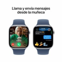 Montre intelligente Apple Series 10 Bleu Argenté 46 mm