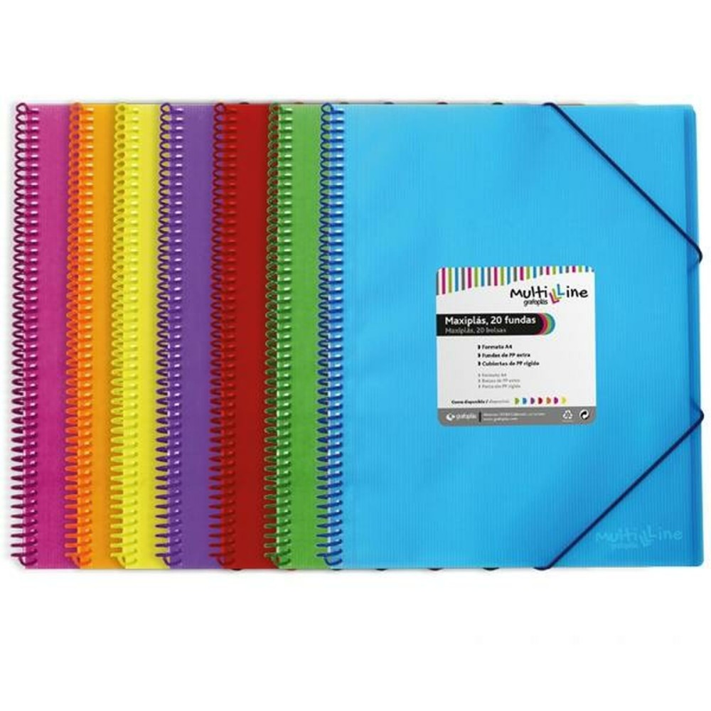 Organiser Folder Grafoplas Maxiplás Violet A4