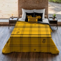 Housse de Couette Harry Potter Hufflepuff Jaune Multicouleur 175 Fils 155 x 220 cm Lit 1 persone