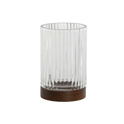 Verres Home ESPRIT Marron Verre Acacia 7,5 x 7,5 x 11,5 cm