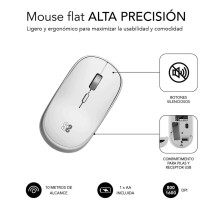 Mini Souris Optique Subblim SUBMO-RFM0001 Argenté