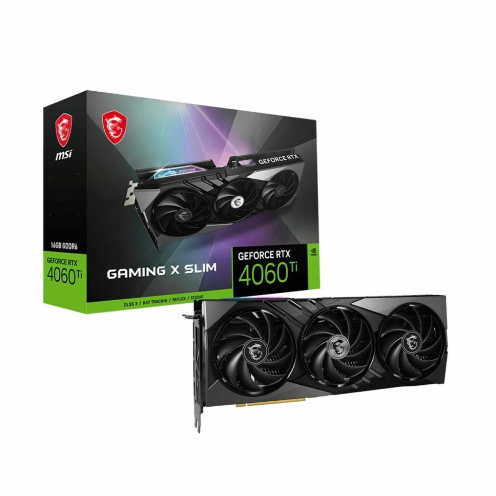 Carte Graphique MSI GeForce RTX 4060 Ti GAMING X SLIM Geforce RTX 4060 Ti 16 GB GDDR6