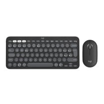 clavier et souris Logitech Pebble 2 Combo Graphite Espagnol Qwerty