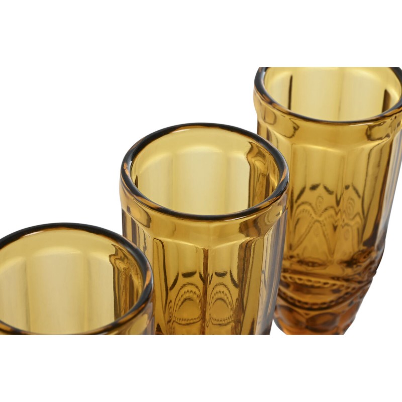 Set de Verres Home ESPRIT Ambre Verre 150 ml (6 Unités)