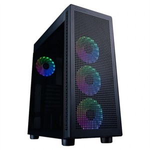 ATX Semi-tower Box Hiditec H1 AIR Black Multicolour