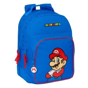 Schulrucksack Super Mario Play Blau Rot 32 x 42 x 15 cm