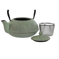 Teapot Home ESPRIT Black Green Iron 900 ml