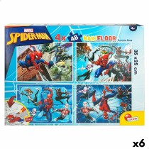 Puzzle Enfant Spider-Man Double face 4 en 1 48 Pièces 35 x 1,5 x 25 cm (6 Unités)