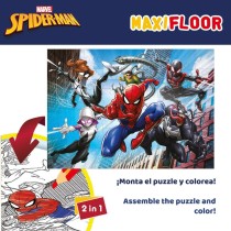 Puzzle Enfant Spider-Man Double face 4 en 1 48 Pièces 35 x 1,5 x 25 cm (6 Unités)