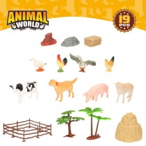 Figurines d'animaux Colorbaby 19 Pièces Ferme Plastique 13 x 8 x 3 cm (6 Unités)