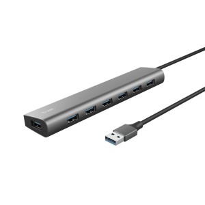 USB Hub Trust 24967 HALYX 7C Grey