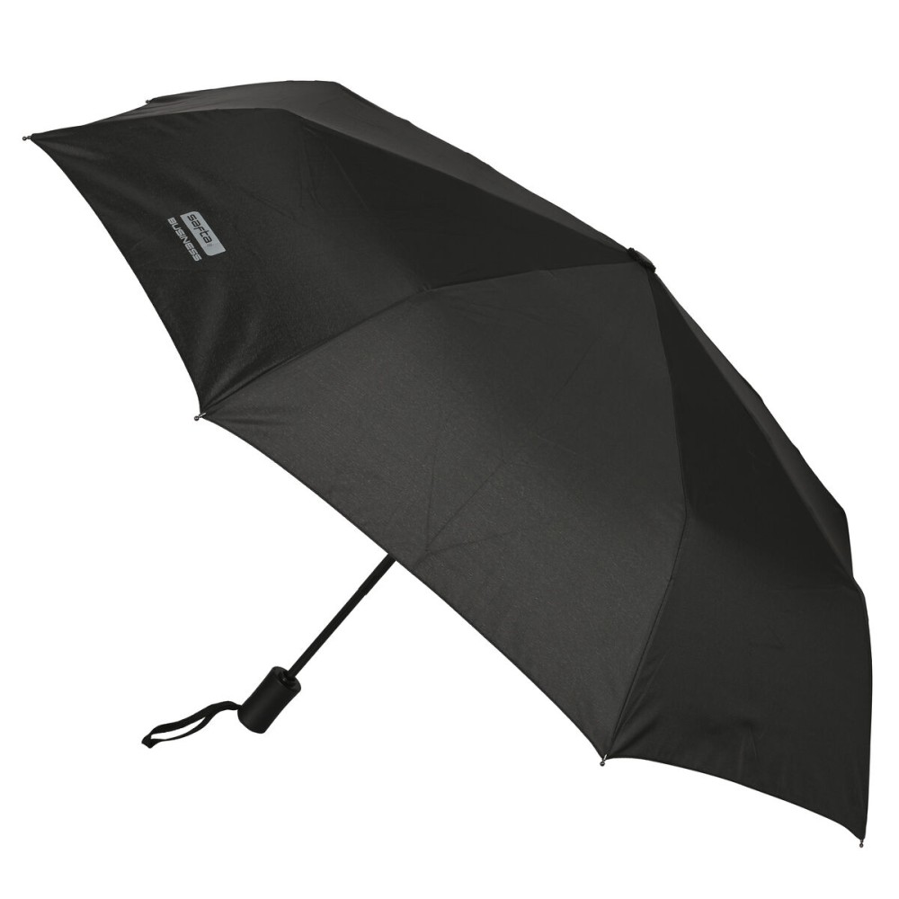 Faltbarer Regenschirm Safta Business Schwarz (Ø 102 cm)