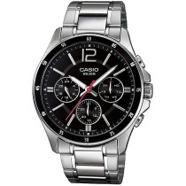 Herrenuhr Casio MULTIFUNCTION CALENDAR - BLACK Schwarz Silberfarben (Ø 43,5 mm) (Ø 35 mm)