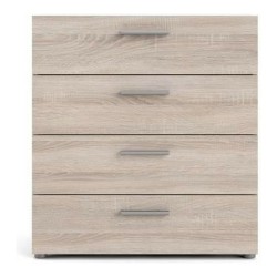 Schubladenschrank Tvilum Tyhja Braun Metall Eg 70 x 40 x 75 cm