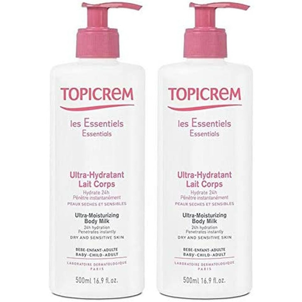 Moisturing Body Milk Topicrem 500 ml x 2