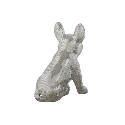 Deko-Figur Home ESPRIT Silberfarben Hund 28 x 17 x 33 cm