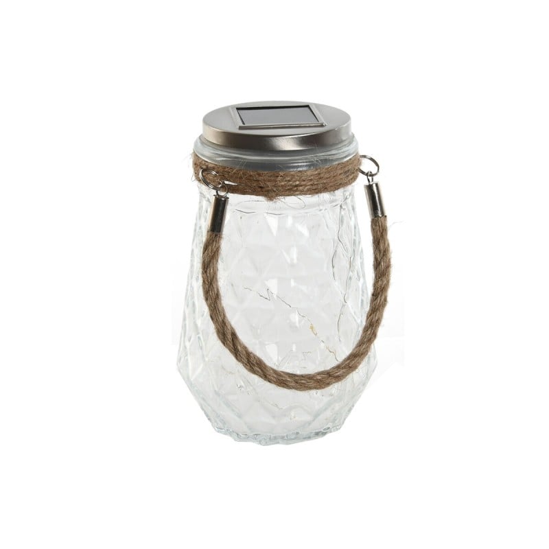 Lighting decoration Home ESPRIT Transparent Silver 11 x 11 x 18 cm