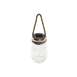 Lighting decoration Home ESPRIT Transparent Silver 11 x 11 x 18 cm