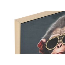 Painting Home ESPRIT polystyrene Canvas Modern Lacquered Chimpanzee 52,5 x 3 x 72,5 cm (2 Units)