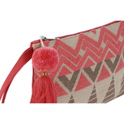 Nécessaire de Voyage Home ESPRIT Beige Fuchsia 26 x 2 x 19 cm