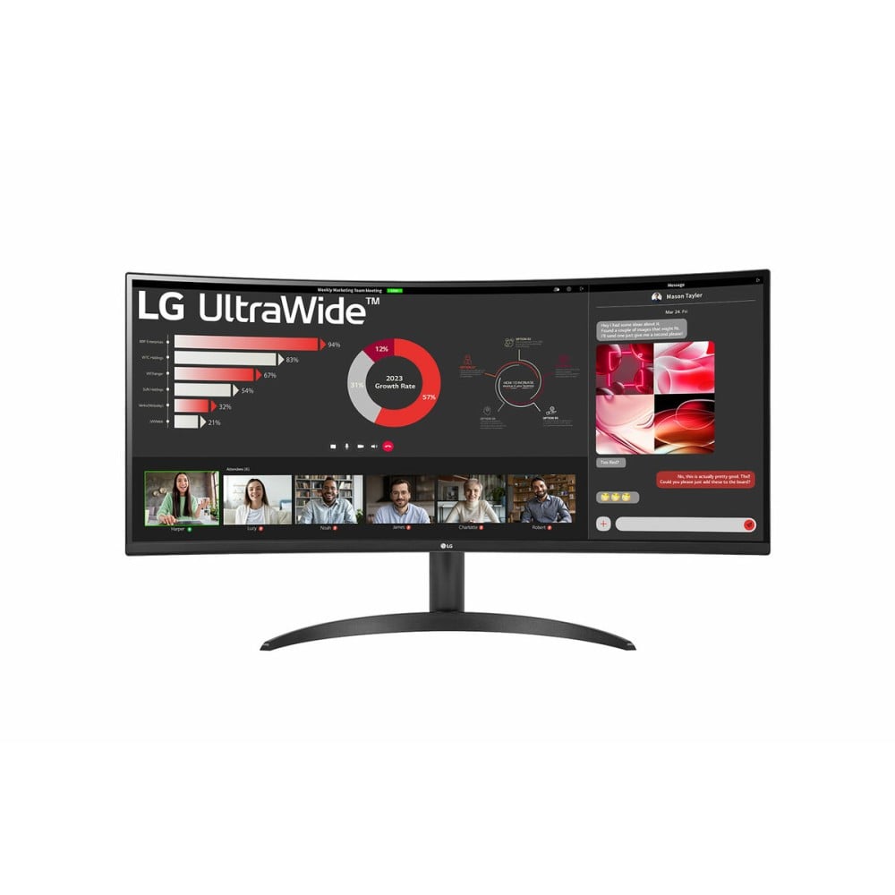 Écran LG 34WR50QK-B.AEU 34" 4K Ultra HD LCD Wide Quad HD