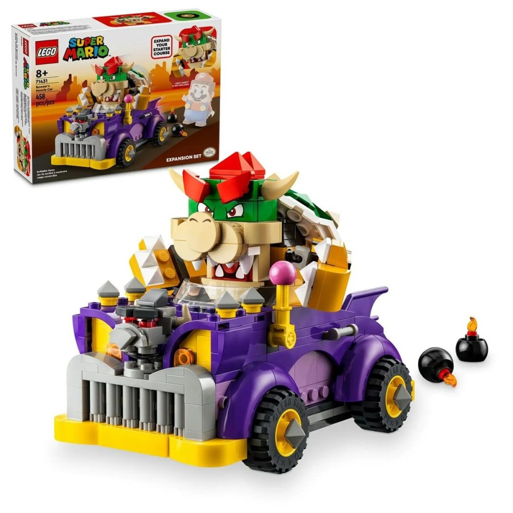 Set de construction Lego 71431 Bowser's Muscle Car 458 Pièces