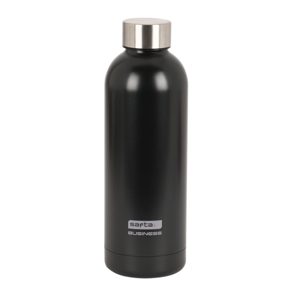 Bouteille Thermique en Acier Inoxydable Safta Black 500 ml Noir