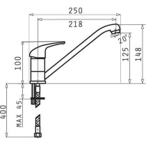 Kitchen Tap Pyramis 090 919 701 Blanc Acier inoxydable Granite