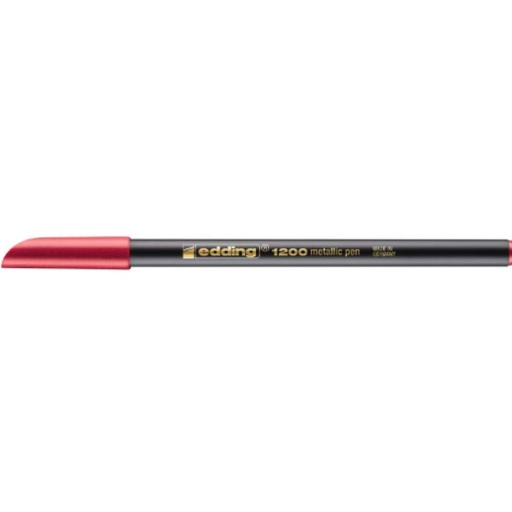 Marker pen/felt-tip pen Edding 1200 metal Red (10 Units)