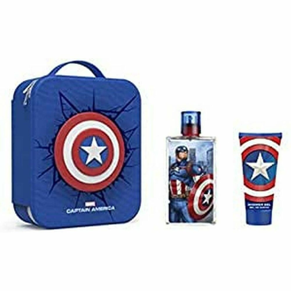 Set de Parfum Enfant Cartoon 1072801 EDT Captain America 2 Pièces 3 Pièces