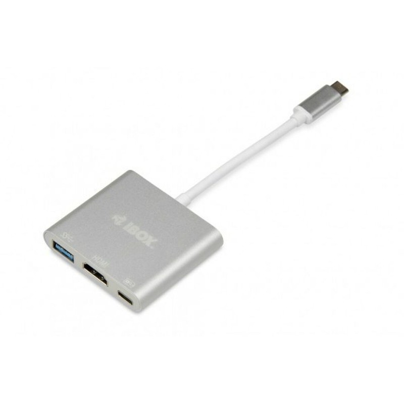 Hub USB Ibox IUH3CFT1 Weiß Silberfarben