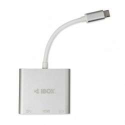 Hub USB Ibox IUH3CFT1 Blanc Argenté