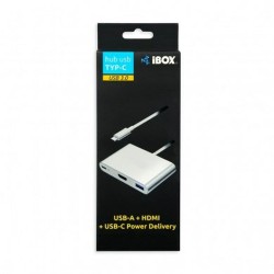 Hub USB Ibox IUH3CFT1 Blanc Argenté