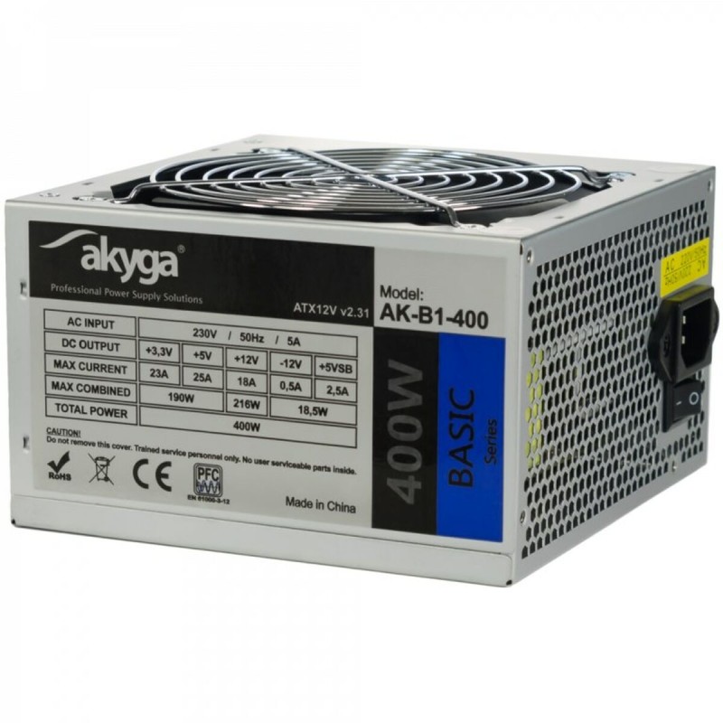 Bloc d’Alimentation Akyga AK-B1-400 400 W ATX RoHS