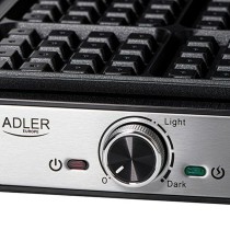 Waffle Maker Adler AD 3083 Black Silver 1800 W