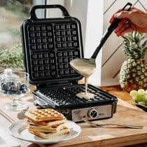 Waffle Maker Adler AD 3083 Black Silver 1800 W