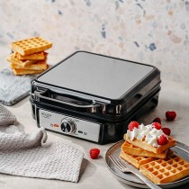 Waffle Maker Adler AD 3083 Black Silver 1800 W