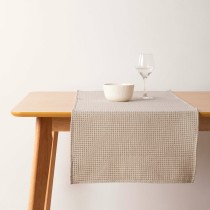 Table Runner Belum Waffle Brown Linen 45 x 140 cm