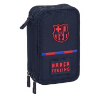 Trousse Scolaire avec Accessoires F.C. Barcelona 12.5 x 20.5 x 6 cm (41 Pièces)