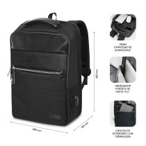 Laptop Backpack Subblim SUBBP-2BL1015 Black