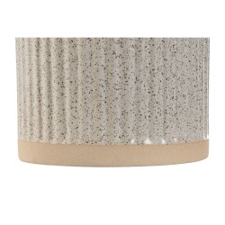 Toilet Brush Home ESPRIT Beige Golden Stoneware 10,5 x 10,5 x 37,5 cm